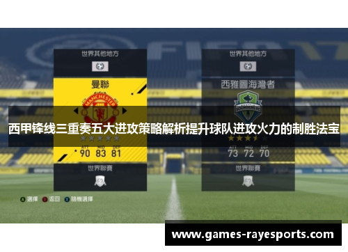 西甲锋线三重奏五大进攻策略解析提升球队进攻火力的制胜法宝 西甲锋线三重奏五大进攻策略解析提升球队进攻火力的制胜法宝